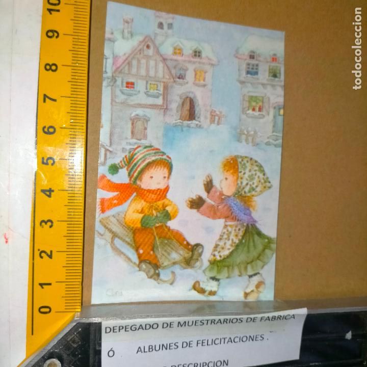Cartes Postales: REFERENCIA MUESTRAS : FELICITACION NAVIDAD DESPEGADA DE MUESTRARIO O ALBUM DE TIENDA . LEER