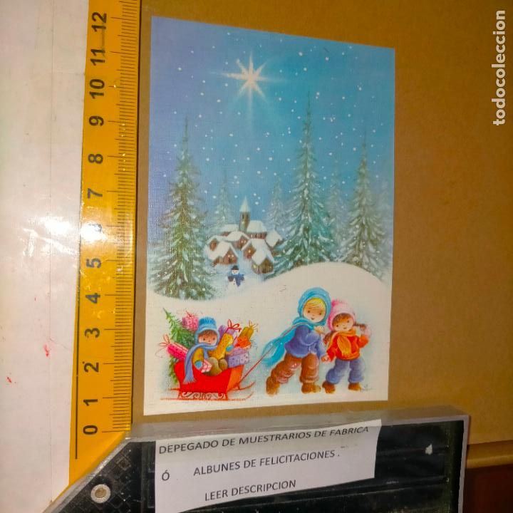 Postkarten: REFERENCIA MUESTRAS : FELICITACION NAVIDAD DESPEGADA DE MUESTRARIO O ALBUM DE TIENDA . LEER