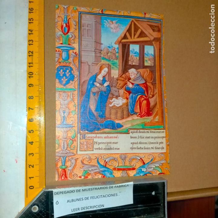 Postais: REFERENCIA MUESTRAS : FELICITACION NAVIDAD DESPEGADA DE MUESTRARIO O ALBUM DE TIENDA . LEER