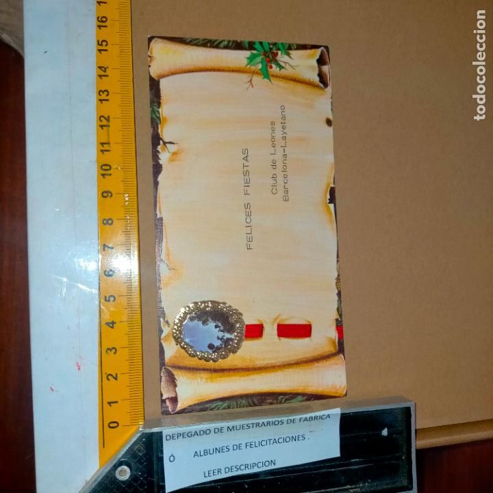 Postais: REFERENCIA MUESTRAS : FELICITACION NAVIDAD DESPEGADA DE MUESTRARIO O ALBUM DE TIENDA . LEER