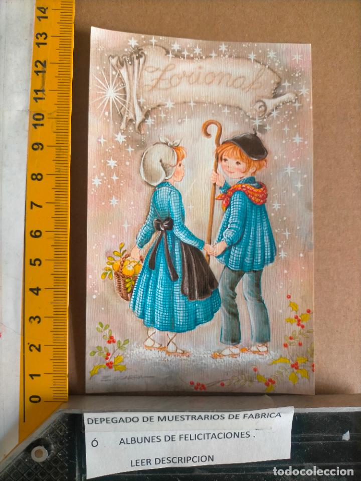 Postais: REFERENCIA MUESTRAS : FELICITACION NAVIDAD DESPEGADA DE MUESTRARIO O ALBUM DE TIENDA . LEER