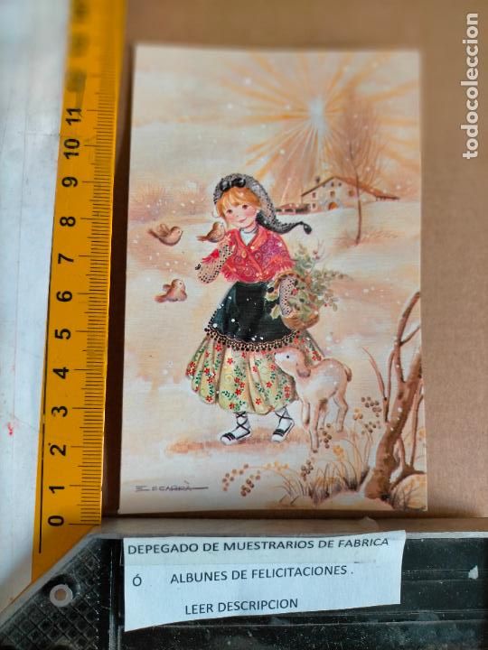 Postales: REFERENCIA MUESTRAS : FELICITACION NAVIDAD DESPEGADA DE MUESTRARIO O ALBUM DE TIENDA . LEER