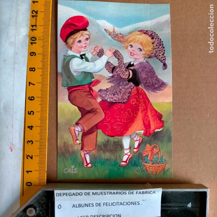 Postales: REFERENCIA MUESTRAS : FELICITACION NAVIDAD DESPEGADA DE MUESTRARIO O ALBUM DE TIENDA . LEER
