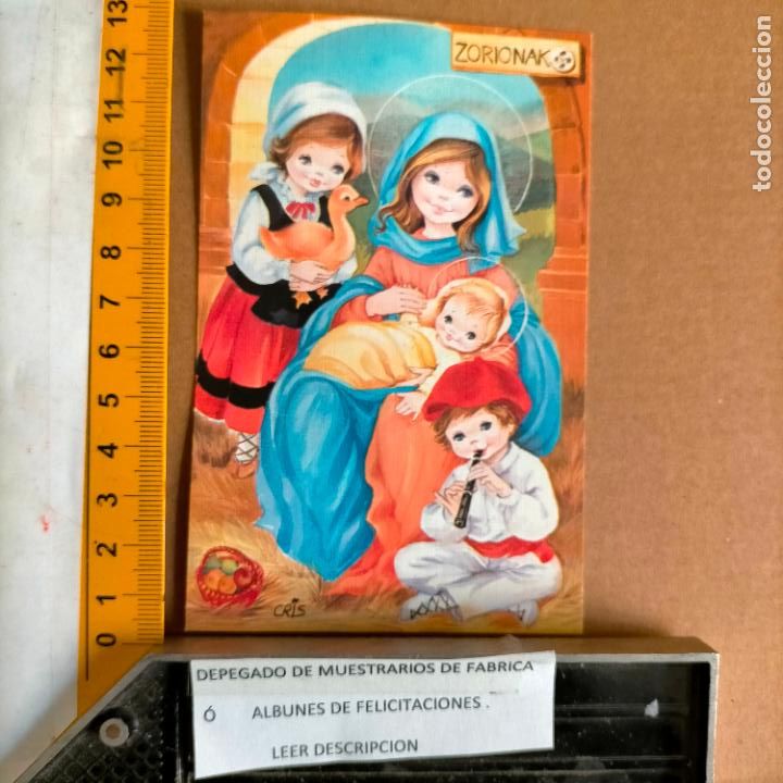 Postales: REFERENCIA MUESTRAS : FELICITACION NAVIDAD DESPEGADA DE MUESTRARIO O ALBUM DE TIENDA . LEER