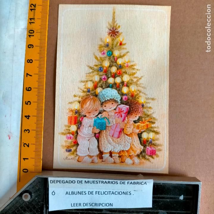 Postales: REFERENCIA MUESTRAS : FELICITACION NAVIDAD DESPEGADA DE MUESTRARIO O ALBUM DE TIENDA . LEER