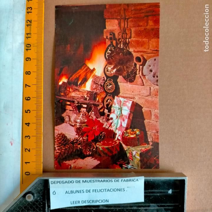 Postales: REFERENCIA MUESTRAS : FELICITACION NAVIDAD DESPEGADA DE MUESTRARIO O ALBUM DE TIENDA . LEER