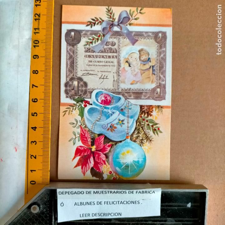 Postales: REFERENCIA MUESTRAS : FELICITACION NAVIDAD DESPEGADA DE MUESTRARIO O ALBUM DE TIENDA . LEER