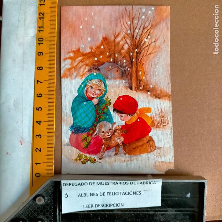 Postales: REFERENCIA MUESTRAS : FELICITACION NAVIDAD DESPEGADA DE MUESTRARIO O ALBUM DE TIENDA . LEER