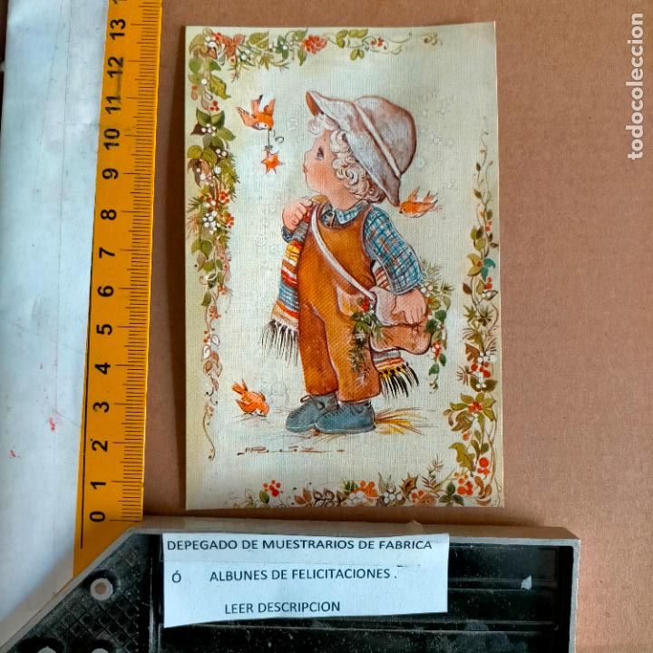 Postales: REFERENCIA MUESTRAS : FELICITACION NAVIDAD DESPEGADA DE MUESTRARIO O ALBUM DE TIENDA . LEER