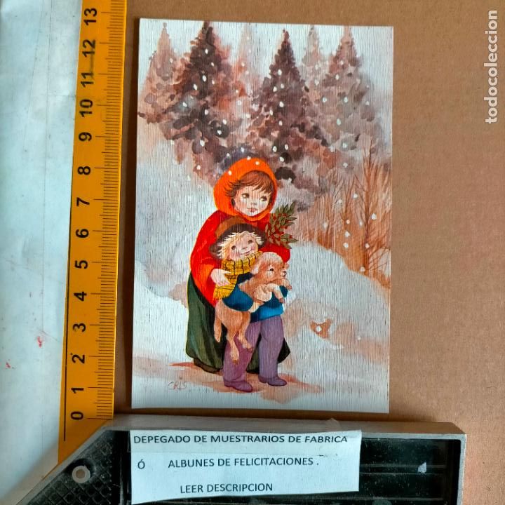 Postales: REFERENCIA MUESTRAS : FELICITACION NAVIDAD DESPEGADA DE MUESTRARIO O ALBUM DE TIENDA . LEER