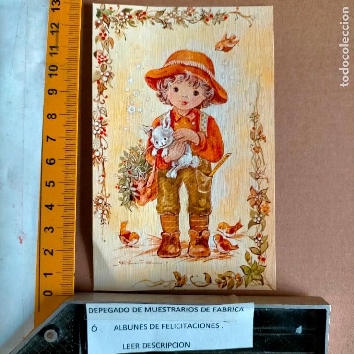 Postales: REFERENCIA MUESTRAS : FELICITACION NAVIDAD DESPEGADA DE MUESTRARIO O ALBUM DE TIENDA . LEER