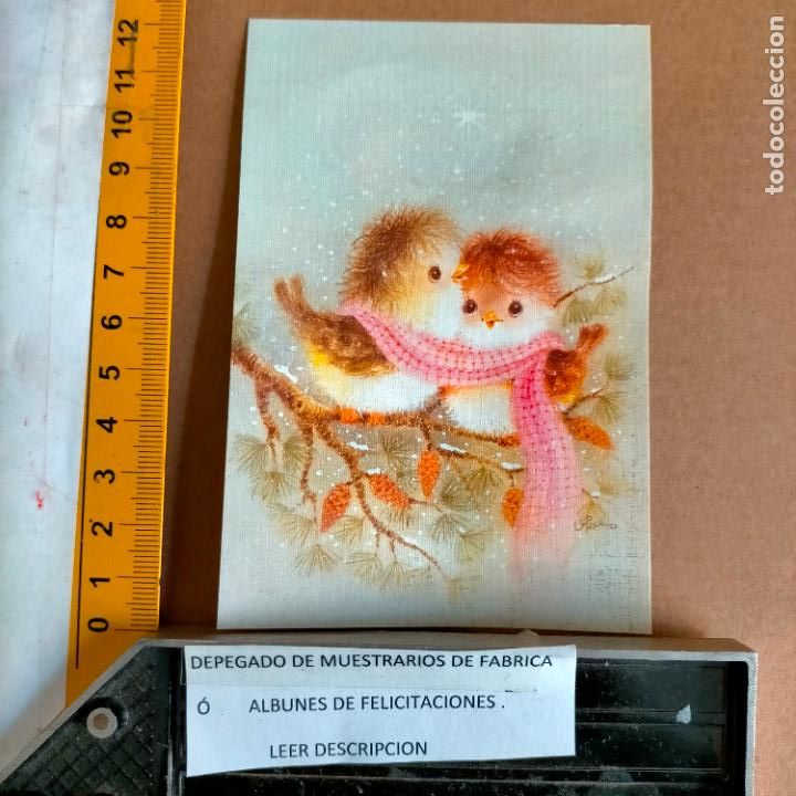 Postais: REFERENCIA MUESTRAS : FELICITACION NAVIDAD DESPEGADA DE MUESTRARIO O ALBUM DE TIENDA . LEER