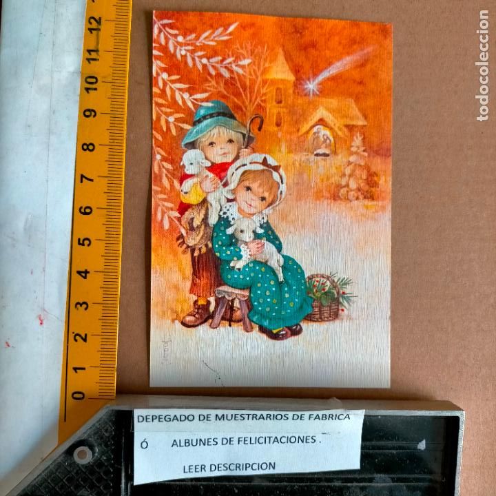 Postais: REFERENCIA MUESTRAS : FELICITACION NAVIDAD DESPEGADA DE MUESTRARIO O ALBUM DE TIENDA . LEER