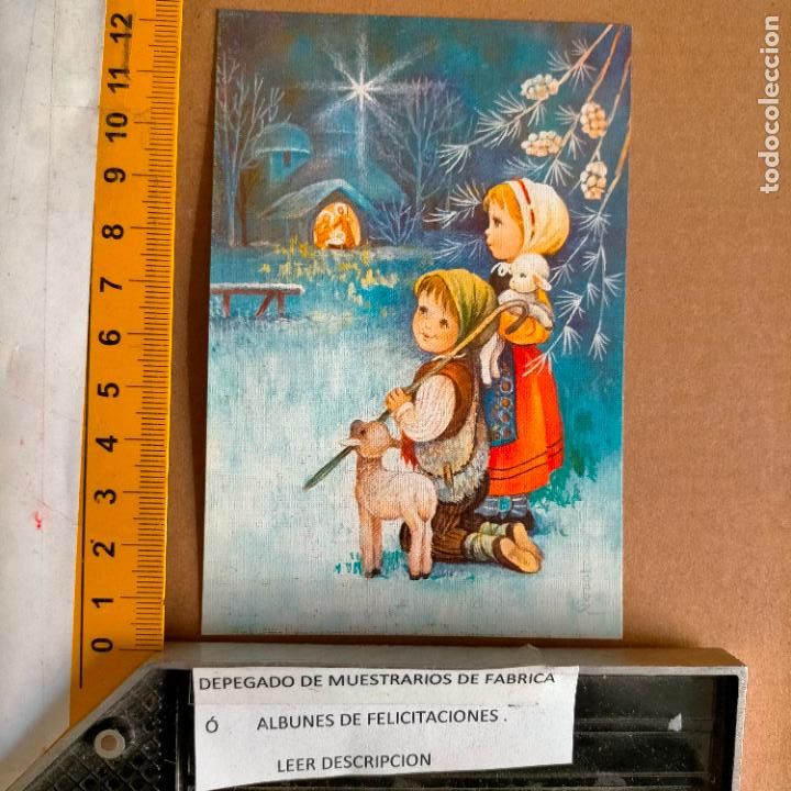 Postais: REFERENCIA MUESTRAS : FELICITACION NAVIDAD DESPEGADA DE MUESTRARIO O ALBUM DE TIENDA . LEER