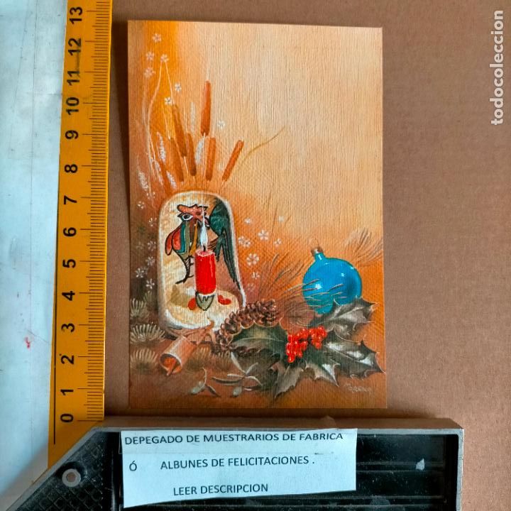 Postais: REFERENCIA MUESTRAS : FELICITACION NAVIDAD DESPEGADA DE MUESTRARIO O ALBUM DE TIENDA . LEER