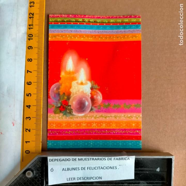 Postais: REFERENCIA MUESTRAS : FELICITACION NAVIDAD DESPEGADA DE MUESTRARIO O ALBUM DE TIENDA . LEER