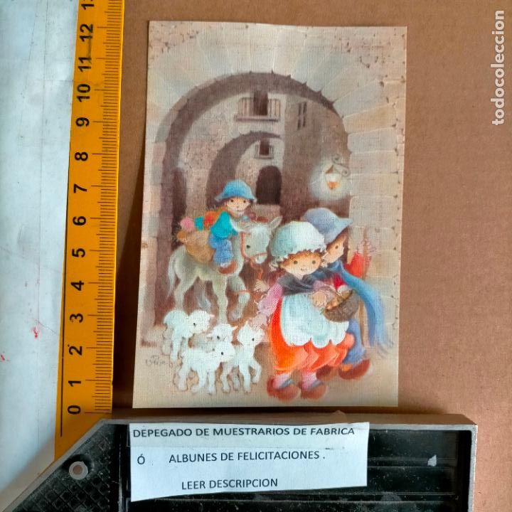 Postais: REFERENCIA MUESTRAS : FELICITACION NAVIDAD DESPEGADA DE MUESTRARIO O ALBUM DE TIENDA . LEER