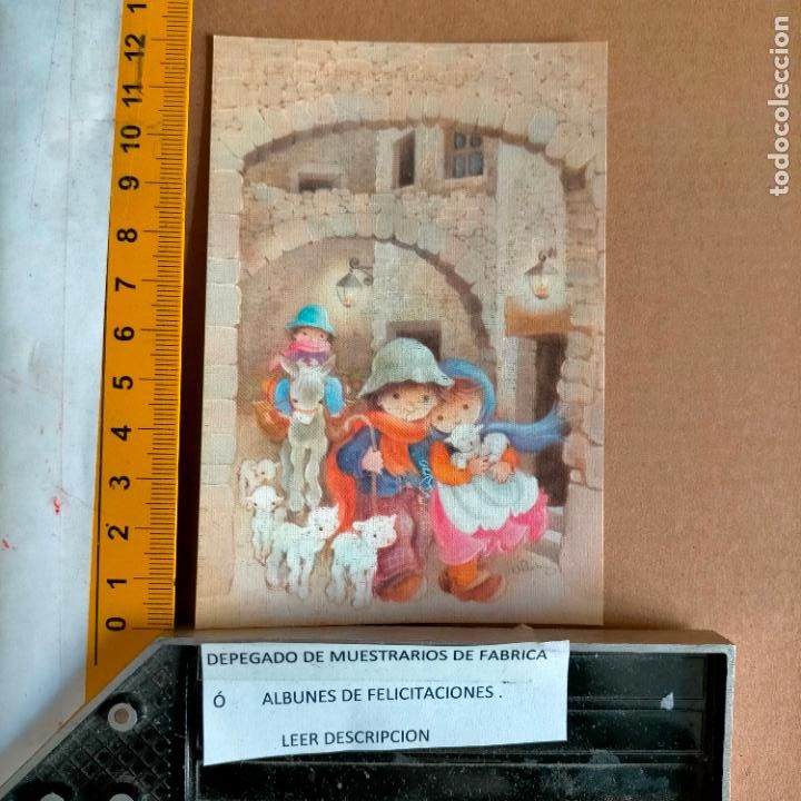 Postales: REFERENCIA MUESTRAS : FELICITACION NAVIDAD DESPEGADA DE MUESTRARIO O ALBUM DE TIENDA . LEER