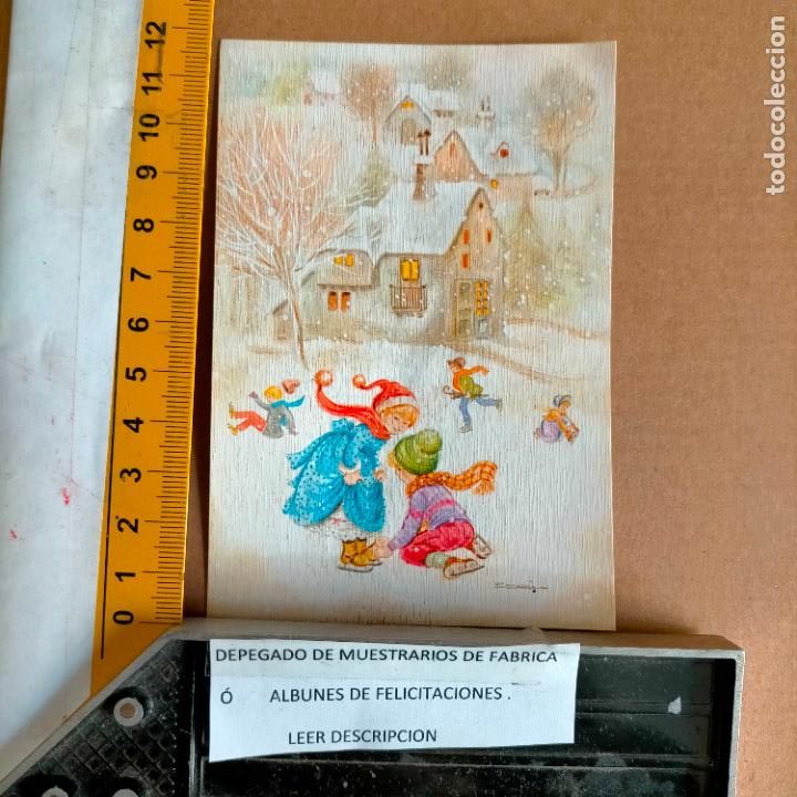 Postales: REFERENCIA MUESTRAS : FELICITACION NAVIDAD DESPEGADA DE MUESTRARIO O ALBUM DE TIENDA . LEER