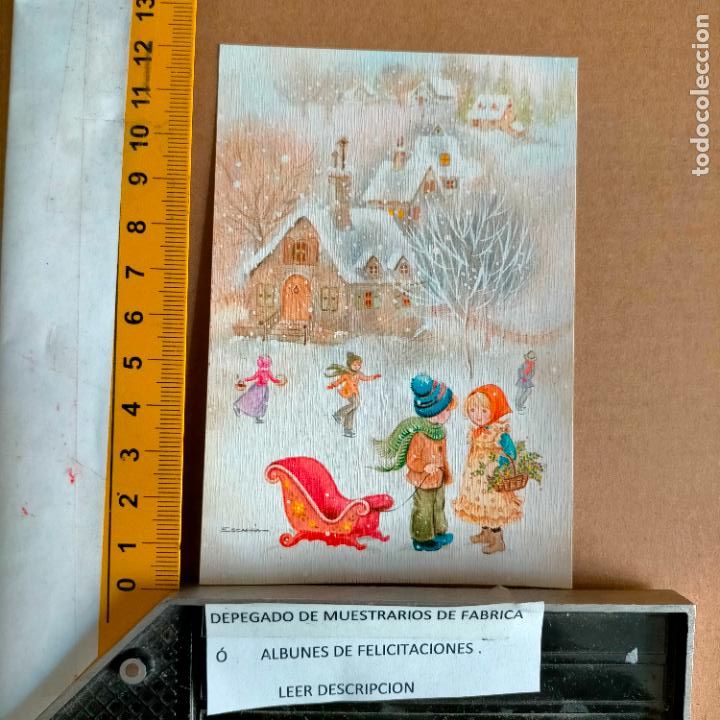 Postales: REFERENCIA MUESTRAS : FELICITACION NAVIDAD DESPEGADA DE MUESTRARIO O ALBUM DE TIENDA . LEER