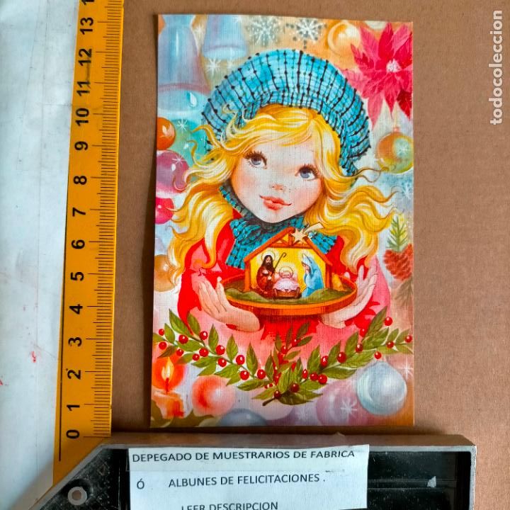Postales: REFERENCIA MUESTRAS : FELICITACION NAVIDAD DESPEGADA DE MUESTRARIO O ALBUM DE TIENDA . LEER