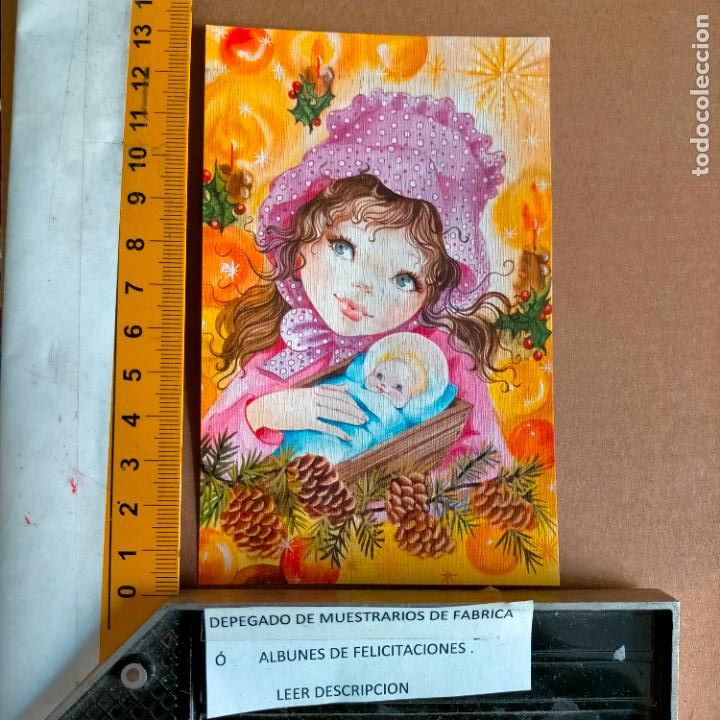 Postales: REFERENCIA MUESTRAS : FELICITACION NAVIDAD DESPEGADA DE MUESTRARIO O ALBUM DE TIENDA . LEER