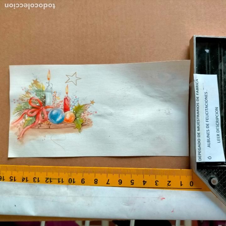 Postales: REFERENCIA MUESTRAS : FELICITACION NAVIDAD DESPEGADA DE MUESTRARIO O ALBUM DE TIENDA . LEER