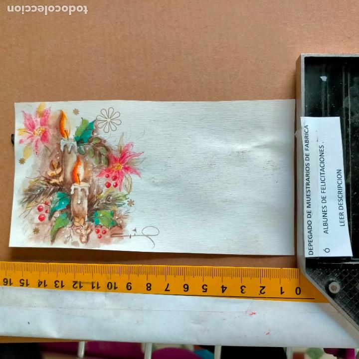 Postales: REFERENCIA MUESTRAS : FELICITACION NAVIDAD DESPEGADA DE MUESTRARIO O ALBUM DE TIENDA . LEER