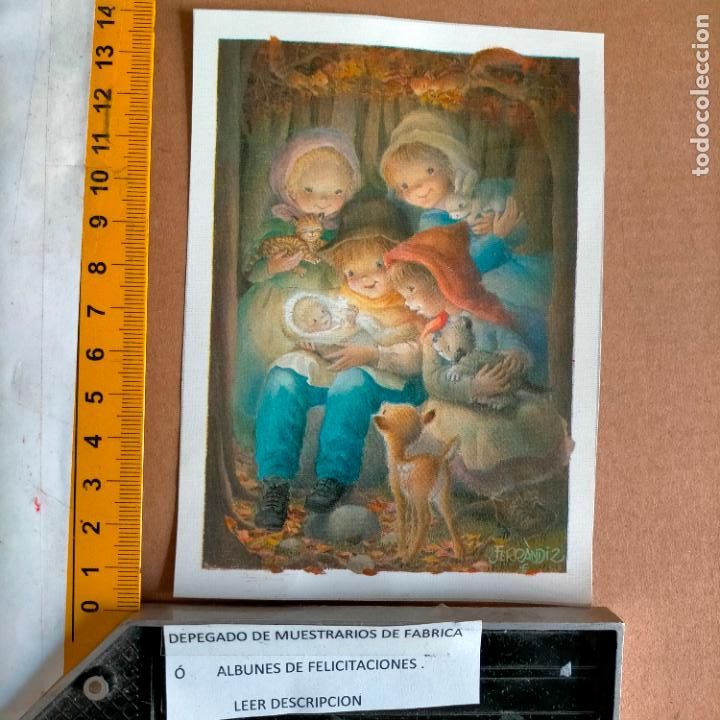 Postkarten: REFERENCIA MUESTRAS : FELICITACION NAVIDAD DESPEGADA DE MUESTRARIO O ALBUM DE TIENDA . LEER