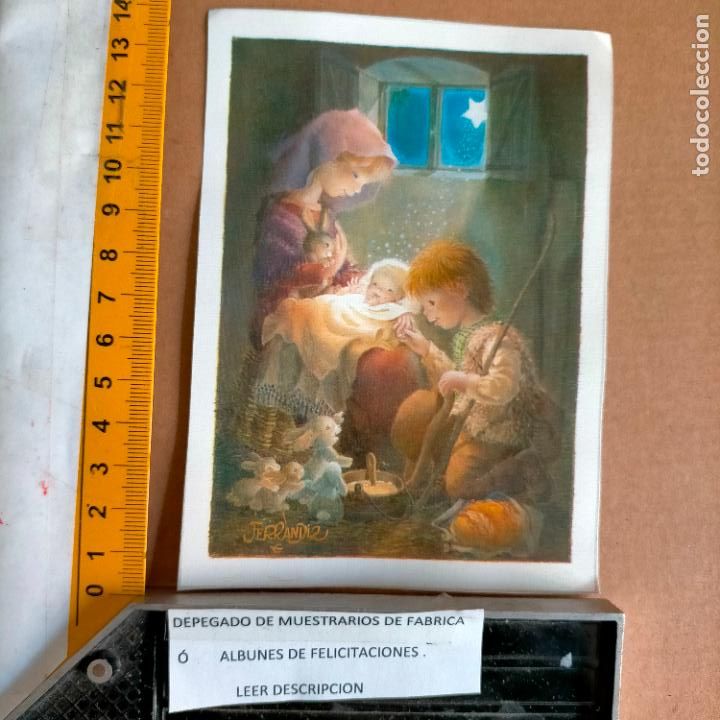 Postkarten: REFERENCIA MUESTRAS : FELICITACION NAVIDAD DESPEGADA DE MUESTRARIO O ALBUM DE TIENDA . LEER