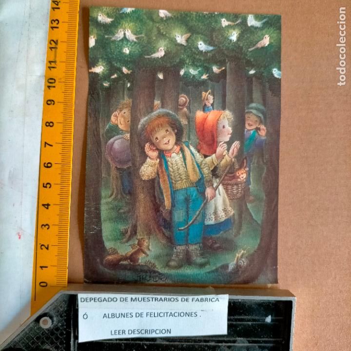Postkarten: REFERENCIA MUESTRAS : FELICITACION NAVIDAD DESPEGADA DE MUESTRARIO O ALBUM DE TIENDA . LEER