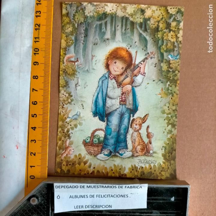 Postkarten: REFERENCIA MUESTRAS : FELICITACION NAVIDAD DESPEGADA DE MUESTRARIO O ALBUM DE TIENDA . LEER