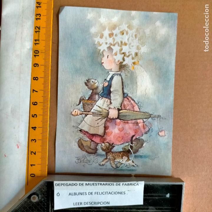 Postais: REFERENCIA MUESTRAS : FELICITACION NAVIDAD DESPEGADA DE MUESTRARIO O ALBUM DE TIENDA . LEER