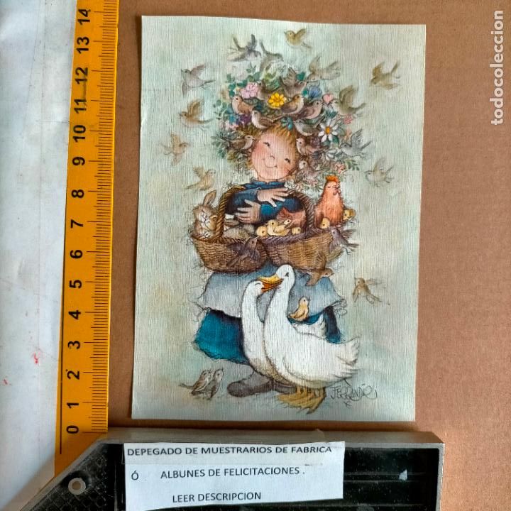 Postais: REFERENCIA MUESTRAS : FELICITACION NAVIDAD DESPEGADA DE MUESTRARIO O ALBUM DE TIENDA . LEER