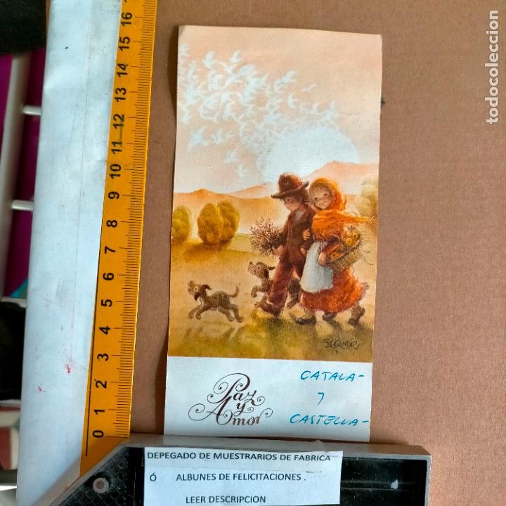 Postcards: REFERENCIA MUESTRAS : FELICITACION NAVIDAD DESPEGADA DE MUESTRARIO O ALBUM DE TIENDA . LEER