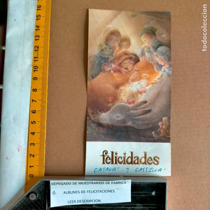 Postcards: REFERENCIA MUESTRAS : FELICITACION NAVIDAD DESPEGADA DE MUESTRARIO O ALBUM DE TIENDA . LEER