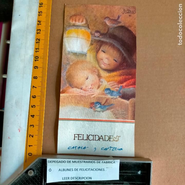 Postales: REFERENCIA MUESTRAS : FELICITACION NAVIDAD DESPEGADA DE MUESTRARIO O ALBUM DE TIENDA . LEER