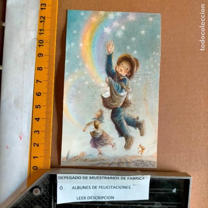 Postales: REFERENCIA MUESTRAS : FELICITACION NAVIDAD DESPEGADA DE MUESTRARIO O ALBUM DE TIENDA . LEER