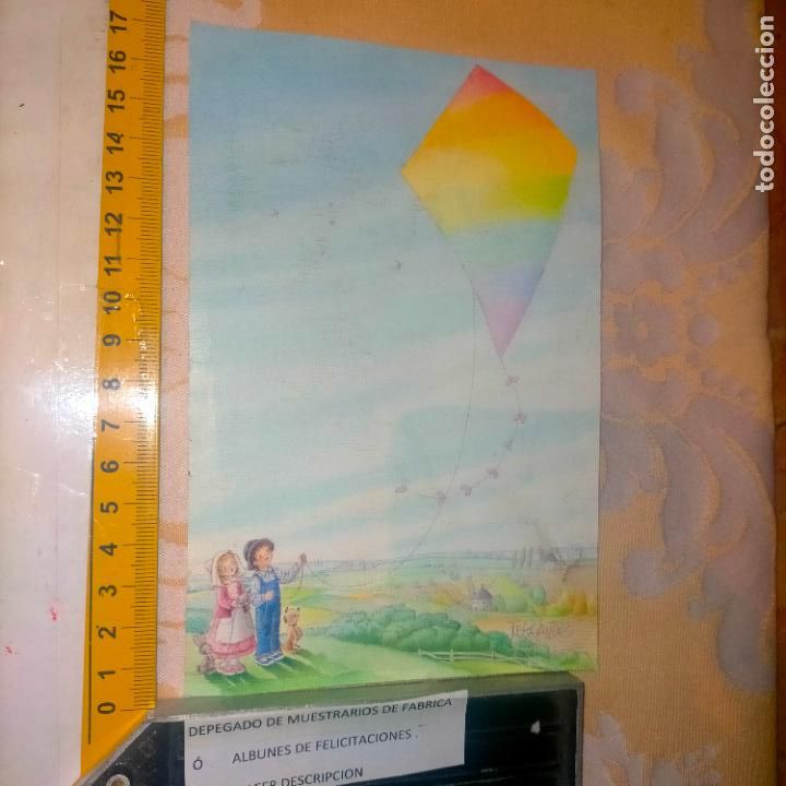 Cartoline: REFERENCIA MUESTRAS : FELICITACION NAVIDAD DESPEGADA DE MUESTRARIO O ALBUM DE TIENDA . LEER
