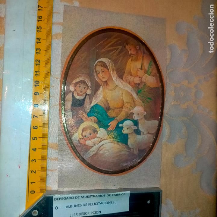 Cartoline: REFERENCIA MUESTRAS : FELICITACION NAVIDAD DESPEGADA DE MUESTRARIO O ALBUM DE TIENDA . LEER