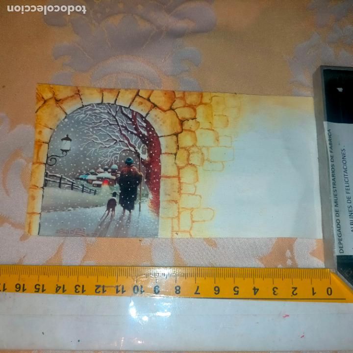 Cartoline: REFERENCIA MUESTRAS : FELICITACION NAVIDAD DESPEGADA DE MUESTRARIO O ALBUM DE TIENDA . LEER