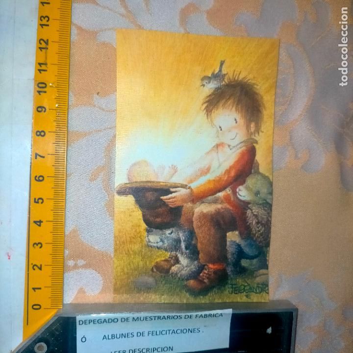 Cartoline: REFERENCIA MUESTRAS : FELICITACION NAVIDAD DESPEGADA DE MUESTRARIO O ALBUM DE TIENDA . LEER