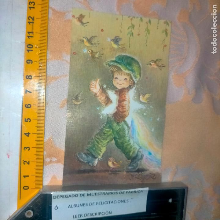 Cartoline: REFERENCIA MUESTRAS : FELICITACION NAVIDAD DESPEGADA DE MUESTRARIO O ALBUM DE TIENDA . LEER