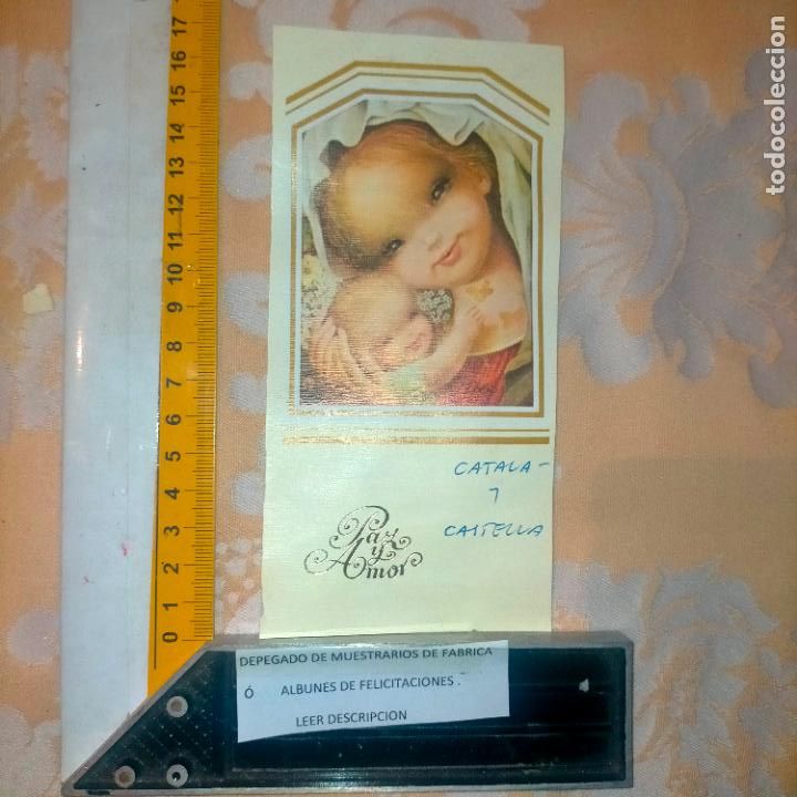 Cartoline: REFERENCIA MUESTRAS : FELICITACION NAVIDAD DESPEGADA DE MUESTRARIO O ALBUM DE TIENDA . LEER