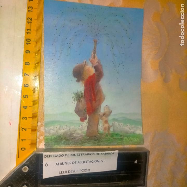 Cartoline: REFERENCIA MUESTRAS : FELICITACION NAVIDAD DESPEGADA DE MUESTRARIO O ALBUM DE TIENDA . LEER
