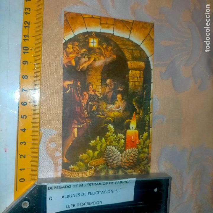 Postales: REFERENCIA MUESTRAS : FELICITACION NAVIDAD DESPEGADA DE MUESTRARIO O ALBUM DE TIENDA . LEER