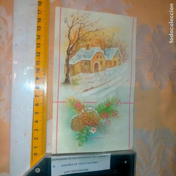 Cartes Postales: REFERENCIA MUESTRAS : FELICITACION NAVIDAD DESPEGADA DE MUESTRARIO O ALBUM DE TIENDA . LEER