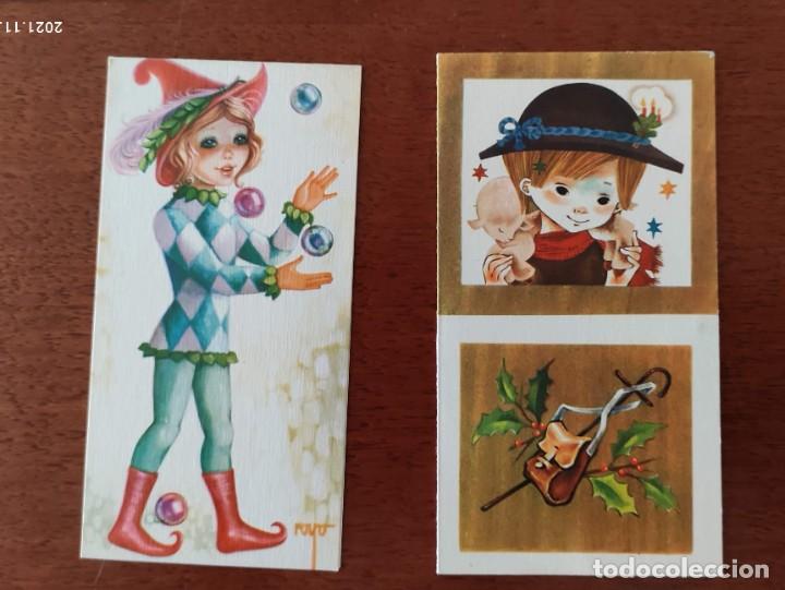 Postales: Christmas navide&ntilde;os sin usar. - Foto 3