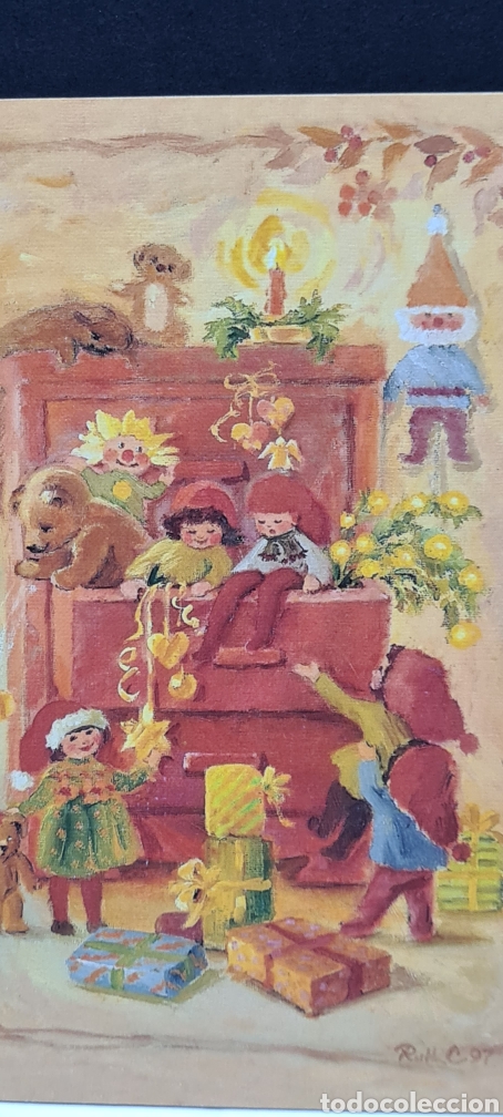 Postais: Preciosa postal de Navidad. Diptico. Sin escribir