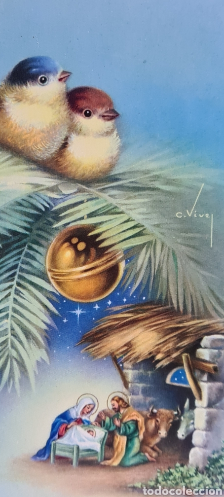 Postkarten: Preciosa postal de Navidad. Vives. Sin escribir. Pajaros